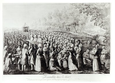 Meeting in the Desert, engraved by L. Bellotti, 1775 by J.J. Storni